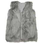 Damen Elegante Kunstpelz-Weste R&B