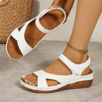 Damen bequeme Riemchen-Sandalen mit anatomischem Fußbett R&B