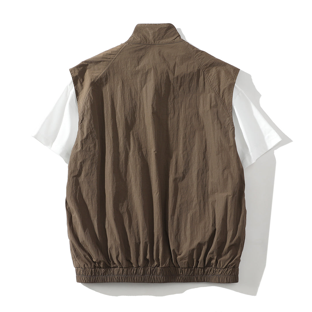 Herren trendige ärmellose Jacke mit modernem Design R&B
