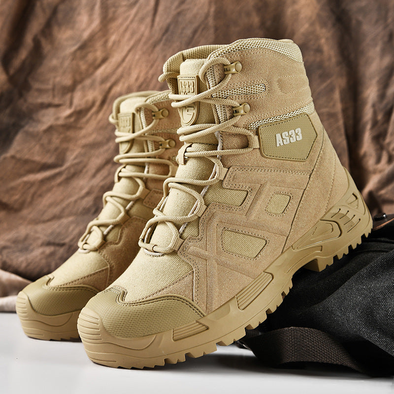 Herren strapazierfähige Tactical Boots mit hohem Schutz und rutschfester Sohle R&B