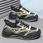 Damen leichte Sport Sneakers mit atmungsaktivem Mesh-Obermaterial und dämpfender Sohle
