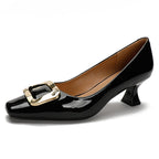 Damen elegante Pumps mit modischem Schnallenakzent