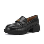 Damen Komfortable Mokassin-Lauflernschuhe mit modischer Schnallen-Applikation R&B