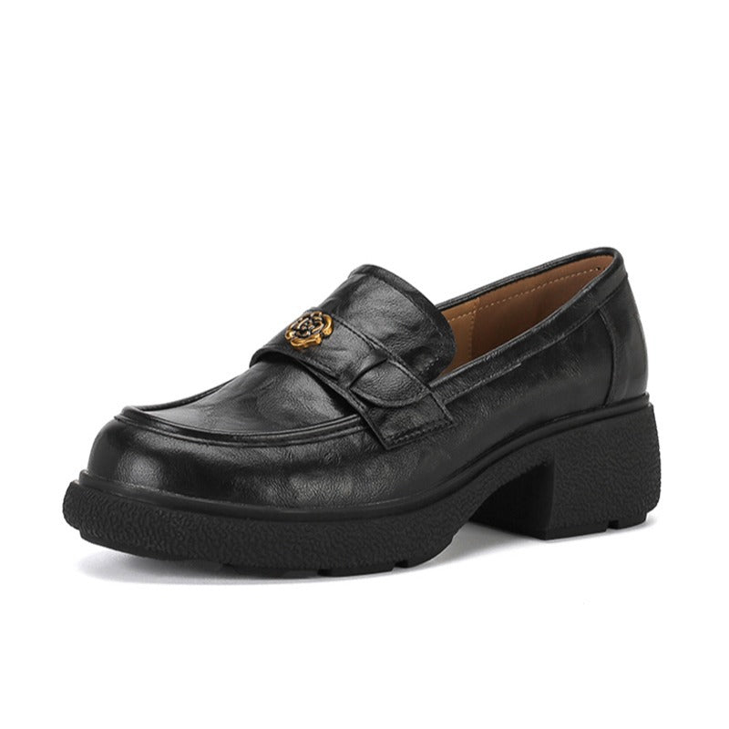 Damen Komfortable Mokassin-Lauflernschuhe mit modischer Schnallen-Applikation R&B