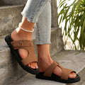 Damen Zehentrenner-Sandalen mit modischer Schnallenapplikation und rutschfester Sohle R&B