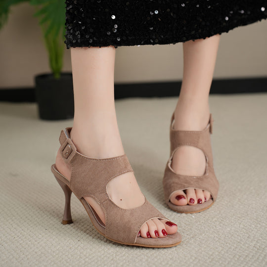 Damen elegante High Heels mit offenen Schnittelementen R&B