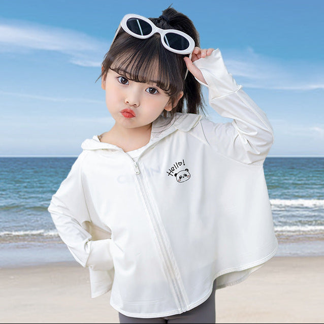 Damen leichte UV-Schutzjacke mit Kapuze und Reißverschluss R&B