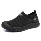 Damen Sportliche Slip-On Freizeitschuhe mit atmungsaktiver Struktur R&B