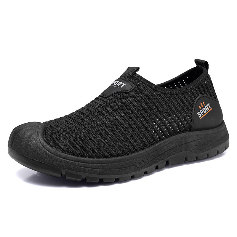 Damen Sportliche Slip-On Freizeitschuhe mit atmungsaktiver Struktur R&B