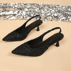 Damen Elegante Slingback-Pumps mit funkelndem Design R&B