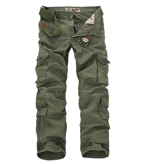 Herren Multifunktionale Cargo-Hose mit verstellbarem Bund und zahlreichen Taschen R&B