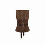 Damen Chic Rollkragen Top mit Raffung und Bindegürtel R&B