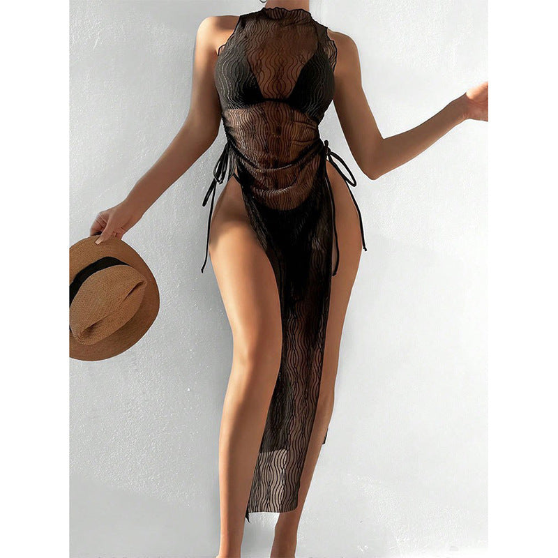 Damen Netzkleid mit Taillierungsoptionen R&B
