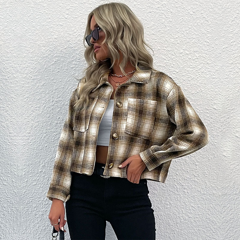 Damen Hochwertige Flanelljacke im zeitlosen Karomuster R&B