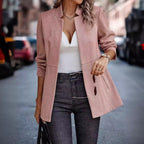 Damen Blazer mit elegantem Fischgratmuster und zeitlosem Schnitt R&B