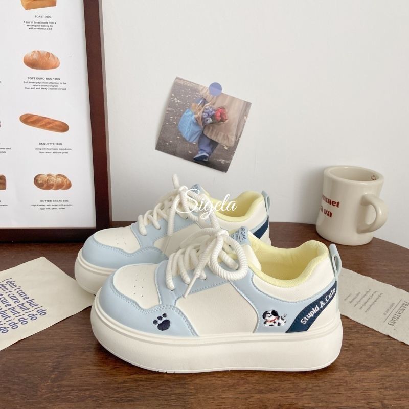 Damen Trend-Sneaker mit verspieltem Tiermotiv und federnder Sohle