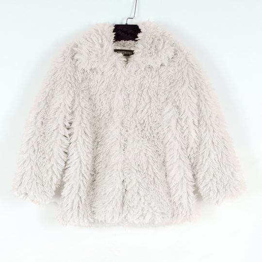 Damen Kuschelige Fleecejacke mit voluminösem Schnitt und großem Kragen R&B