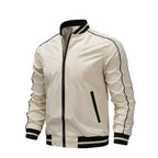 Herren sportliche Freizeitjacke im College-Stil