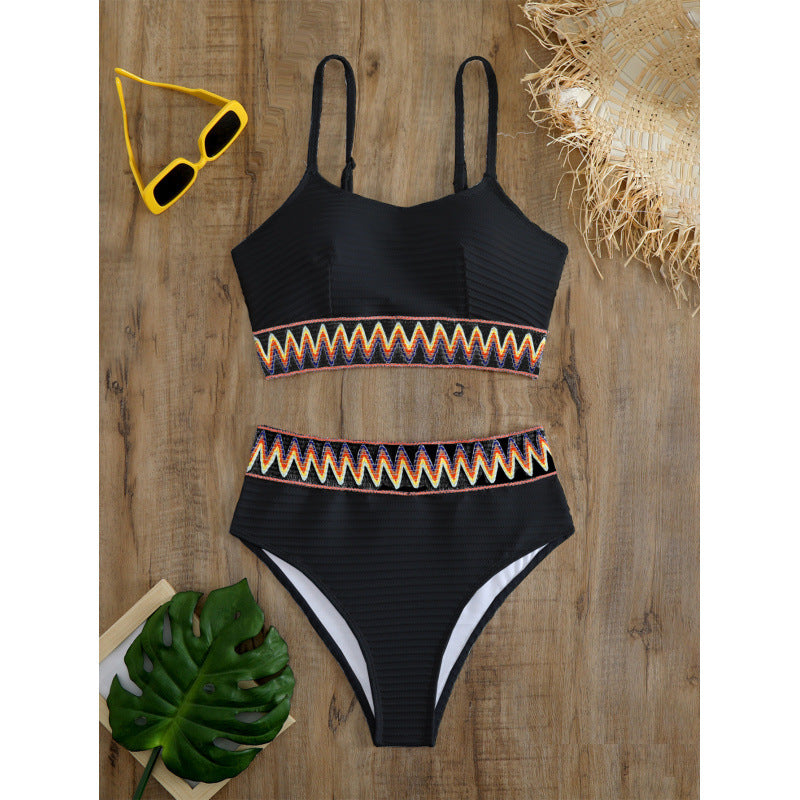 Damen Bunt gemusterter Bikini R&B