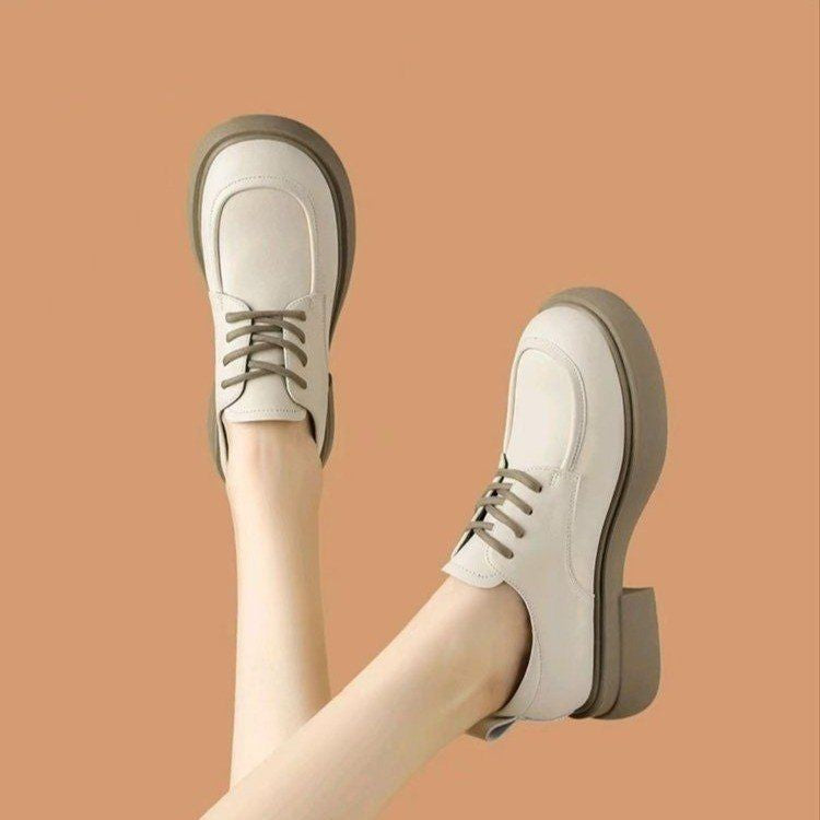Damen modische Schnürschuhe mit komfortabler Plateau-Sohle