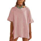 Damen Oversized Relaxed Fit T-Shirt R&B
