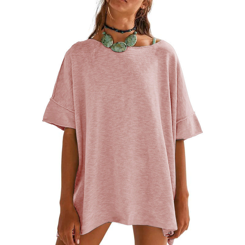Damen Oversized Relaxed Fit T-Shirt R&B