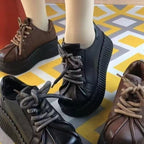 Damen Sneakers mit dicker Profilsohle und trendy Schnürung R&B