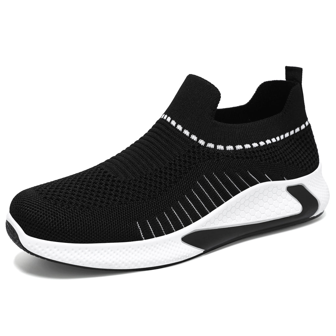 Damen Sportive Slip-On Sneakers mit elastischem Mesh-Obermaterial R&B