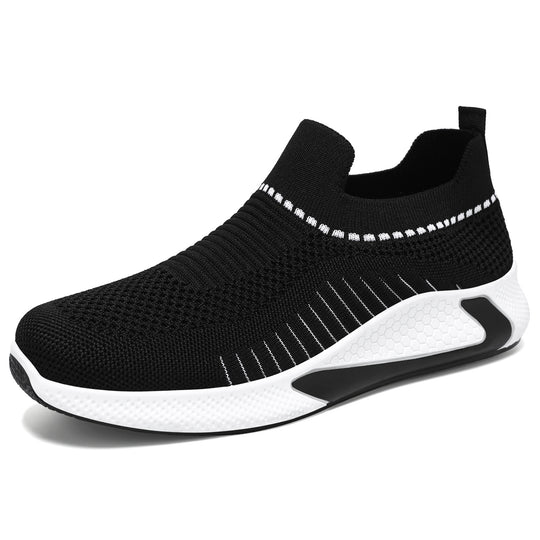 Damen Sportive Slip-On Sneakers mit elastischem Mesh-Obermaterial R&B