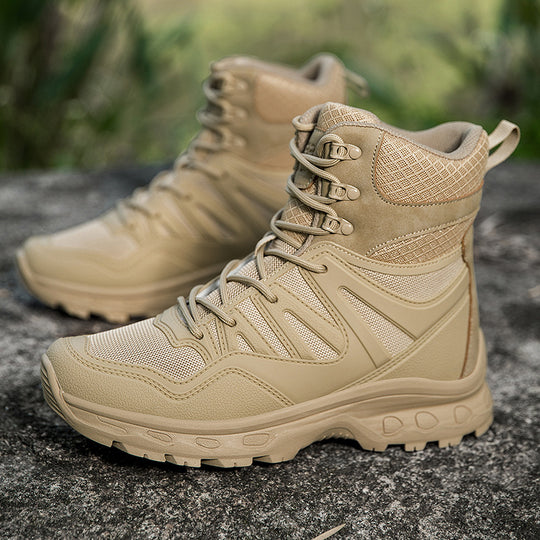 Herren Multifunktionale taktische Wanderschuhe mit hohem Knöchelschutz R&B