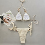 Damen Triangel-Bikini mit Kettenakzenten R&B