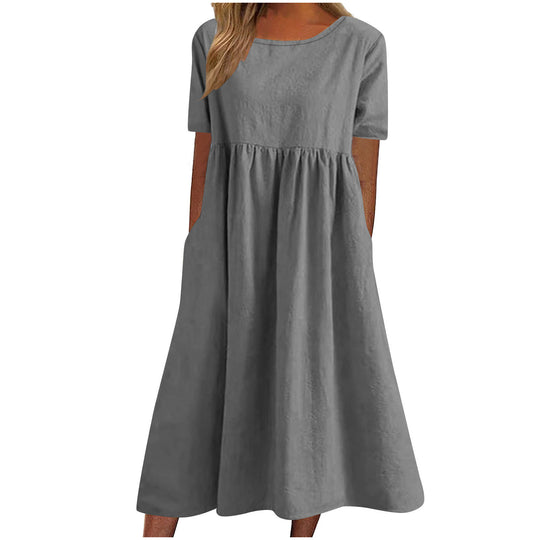 Damen lässiges Maxikleid mit Taschen R&B