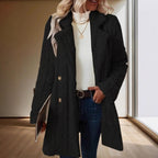 Damen Kuschelige Strickjacke mit hochfloriger Optik und knöpfbarem Verschluss R&B