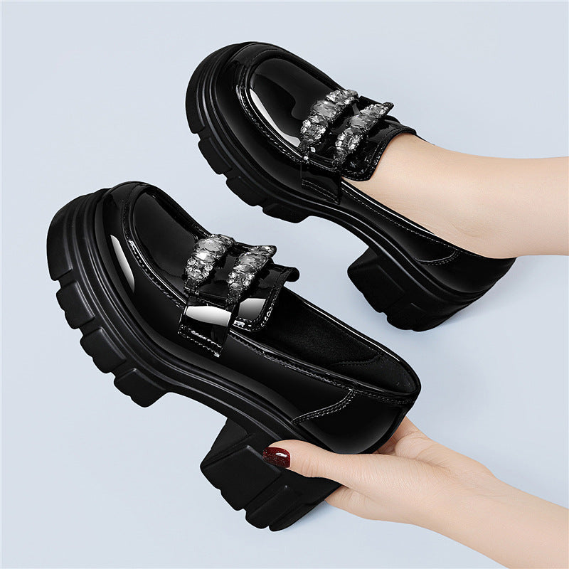 Damen Elegante und auffällige Plateau-Schuhe mit Zierschnalle R&B