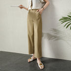 Damen High-Waist Stoffhose elegant