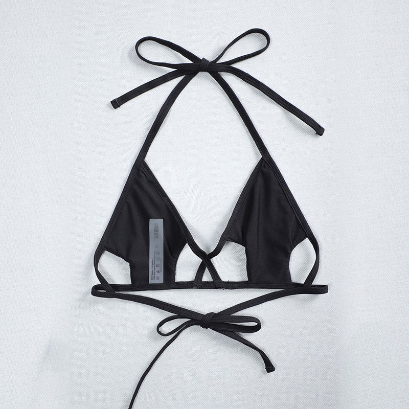 Damen Triangel-Bikini mit verstellbaren Trägern und modischem Schnitt R&B