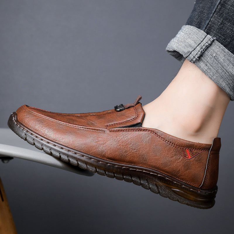 Damen elegante und bequeme Slipper aus Leder R&B