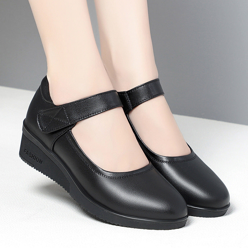 Damen bequemes Mary Jane Schuhwerk mit elegantem Riemen und flexiblem Absatz R&B
