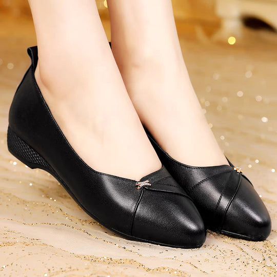 Damen bequeme Ballerinas mit modischem Riemen und elegantem Detail R&B