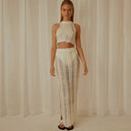 Damen elegantes und luftiges Zweiteiler-Outfit R&B