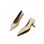 Damen Ballerinas aus geflochtenem Lederdesign R&B