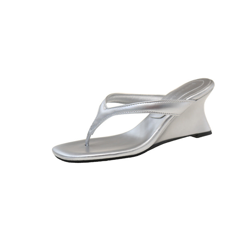 Damen Elegante Zehentrenner mit komfortablem Wedge-Absatz R&B