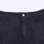 Damen Jeansrock mit exquisiter Spitze und fransigem Saum R&B