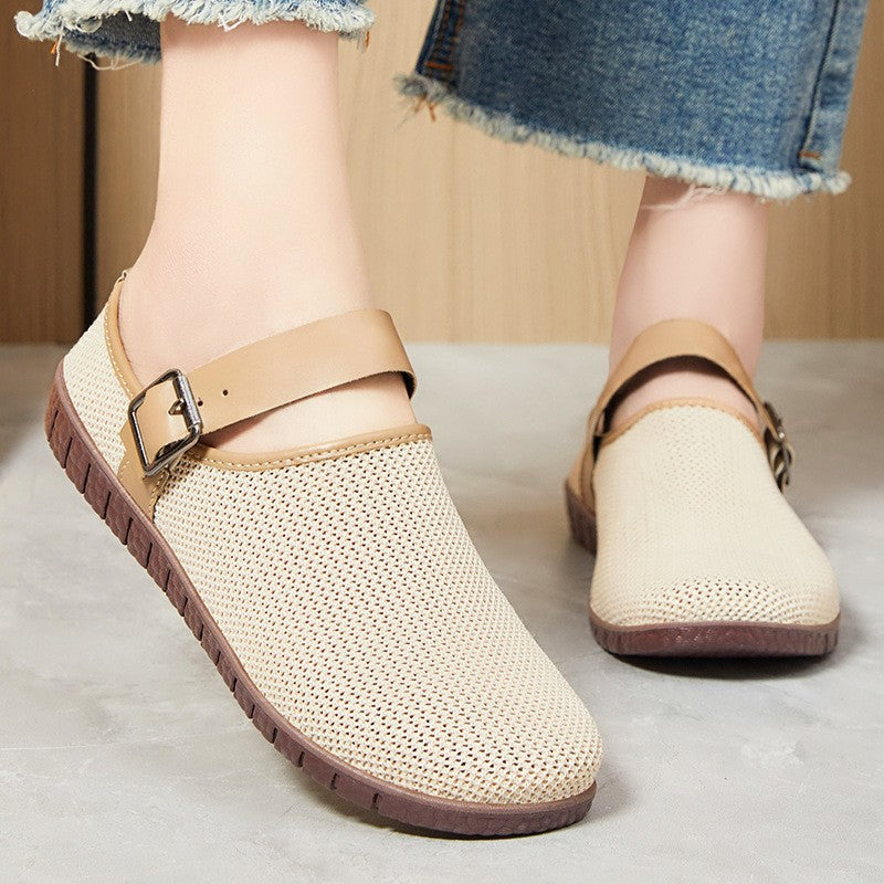 Damen Atmungsaktive Clogs mit verstellbarem Riemen R&B