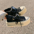 Damen Chunky Sneakers mit hohem Plateau und modischem Schnürsystem