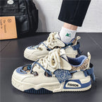 Damen Chunky Sneakers mit einzigartigem Obermaterial und dynamischem Design R&B