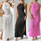 Damen gehäkelter Strandmaxikleid R&B