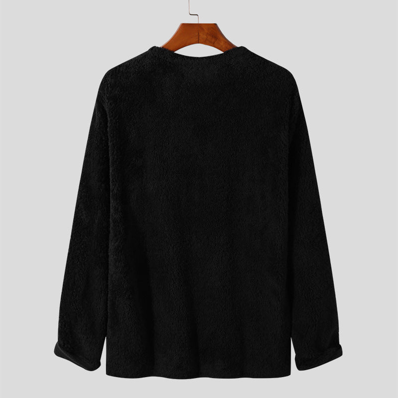 Damen Weicher Fleece-Pullover mit lässigem Schnitt und praktischen Taschen R&B