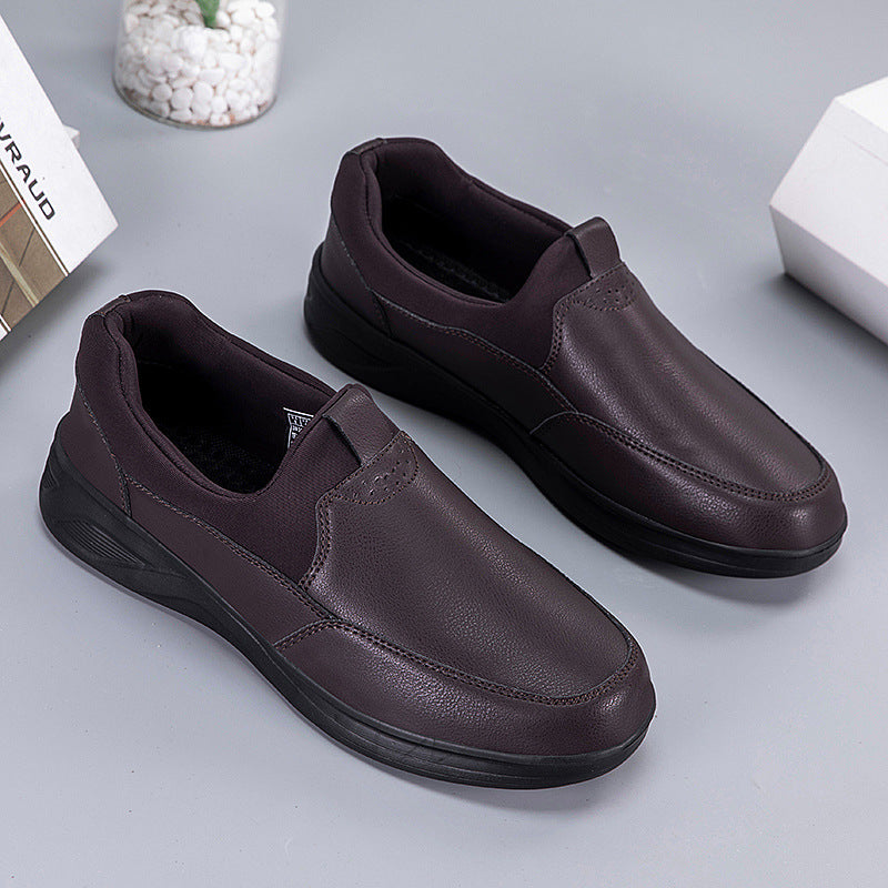 Damen Bequeme Leder Slip-On Sneakers R&B