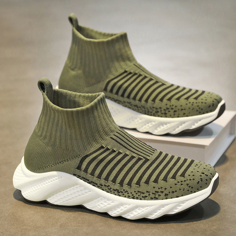 Damen Strick-Sneaker mit rutschfester Sohle und atmungsaktivem Obermaterial